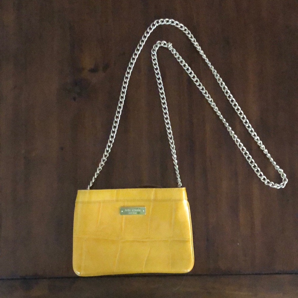 Kate Spade Yellow Crocodile Leather Bag
